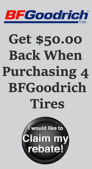BFgoodrich tire sales, coupons and discount tires