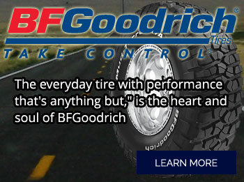 BFGoodrich All-Terrain, Mud-Terrain, Commercial, Long Trail, Rugged Trail, Advantage, g-Force, Radial & Winter Slalom tires for sale.